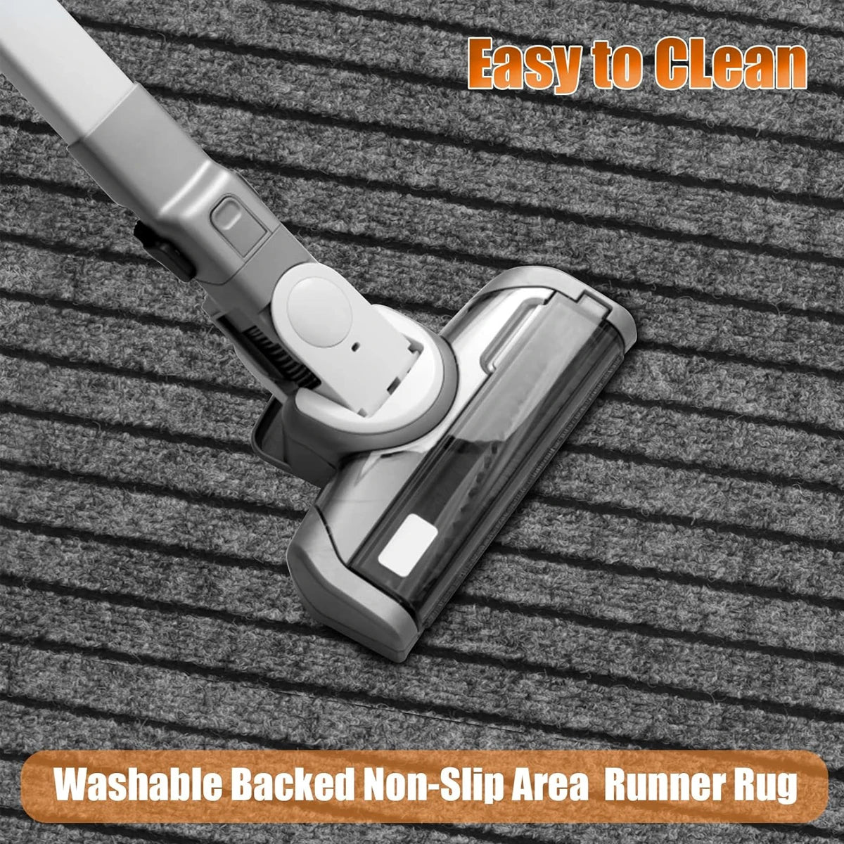 Navak Carpet Non-slip door mat, solid color striped kitchen carpet floor mat, easy to clean suitable for hallway, kitchen, bathroom