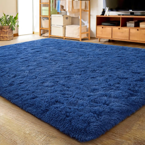 Navak Teppich, flauschiger Teppich für den Innenbereich, weicher Plüschteppich für das Wohnzimmer, rutschfester, langlebiger Teppich für Mädchenschlafzimmer, Kinderzimmerteppiche