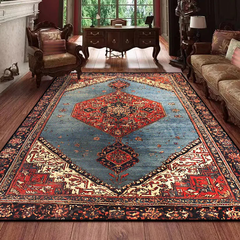 Navak Carpet Retro Persian Carpet for Living Room Boho Decor for Room Balcony Rug Large Luxury Red Bed Decoration Home Mats Bedside 160x230