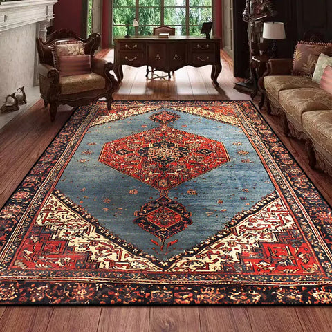 Navak Carpet Retro Persian Carpet for Living Room Boho Decor for Room Balcony Rug Large Luxury Red Bed Decoration Home Mats Bedside 160x230