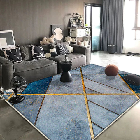 Navak Teppich, nordischer moderner Teppich für Wohnzimmer, geometrische Dekoration, Heimsofa, weiche große Teppiche, rutschfest, Schlafzimmer, Lounge, Plüsch-Bodenmatte, weich