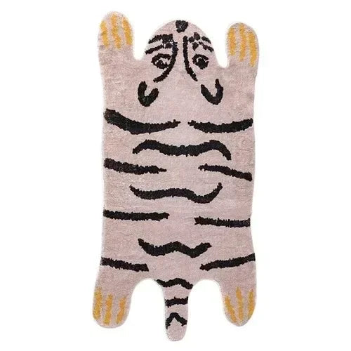 Navak Teppich Teppich für Wohnzimmer Tiger Leopard Print Plüsch Schlafzimmer Nacht Matten Hause Dekoration Cartoon Flauschigen Teppiche Ковер Tapis Tapete 러그
