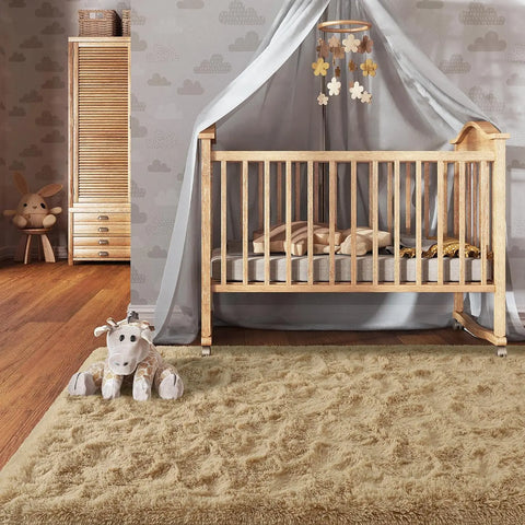 Navak Teppich Seidenwollteppich Wohnzimmer Plüschteppich Schlafzimmerboden Flauschige Matten Rutschfeste Wohnkultur Weicher Samtteppich Kinderzimmerdecken