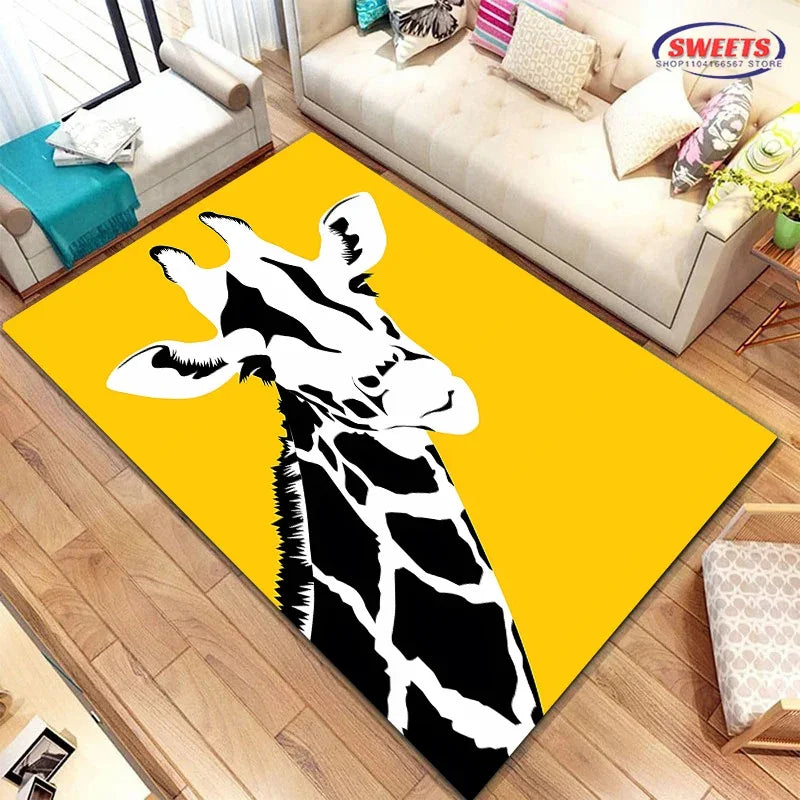 Navak Teppich, 3D-HD, nordischer Stil, minimalistisches geometrisches Muster, Teppich für Wohnzimmer, Schlafzimmer, rutschfester Teppich, Sofa, Fußmatte, Heimdekoration, langlebige Matte