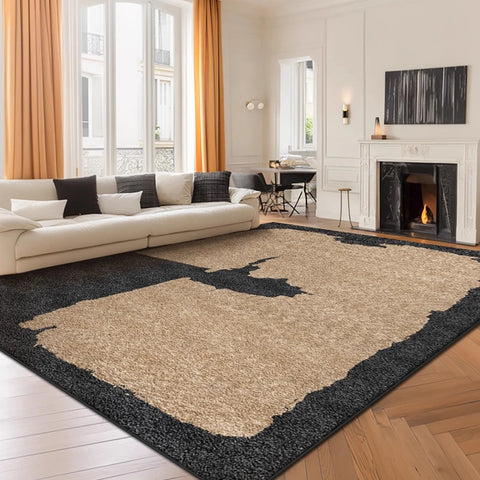 Navak Carpet Retro Style Living Room Decoration Carpet Large Area Rugs for Bedroom Washable Bedside Soft Floor Mat Anti-slip Cloakroom Rug