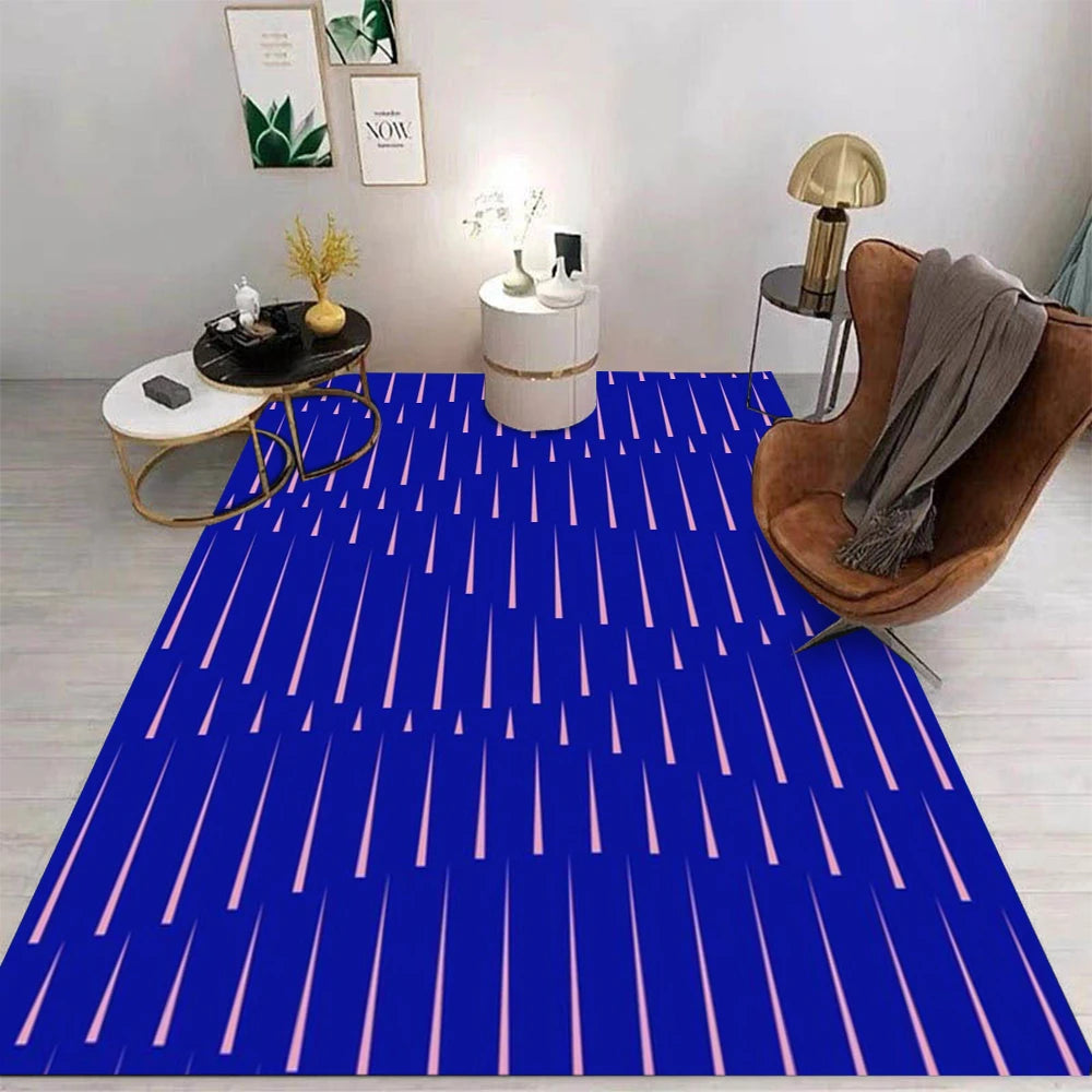 Navak Carpet Daily Picks Einfacher Teppich Cartoon Wohnzimmer Schlafzimmer Küche Sofa Tisch Balkon Teppich Rutschfeste waschbare Matte Exquisite Heimornamente