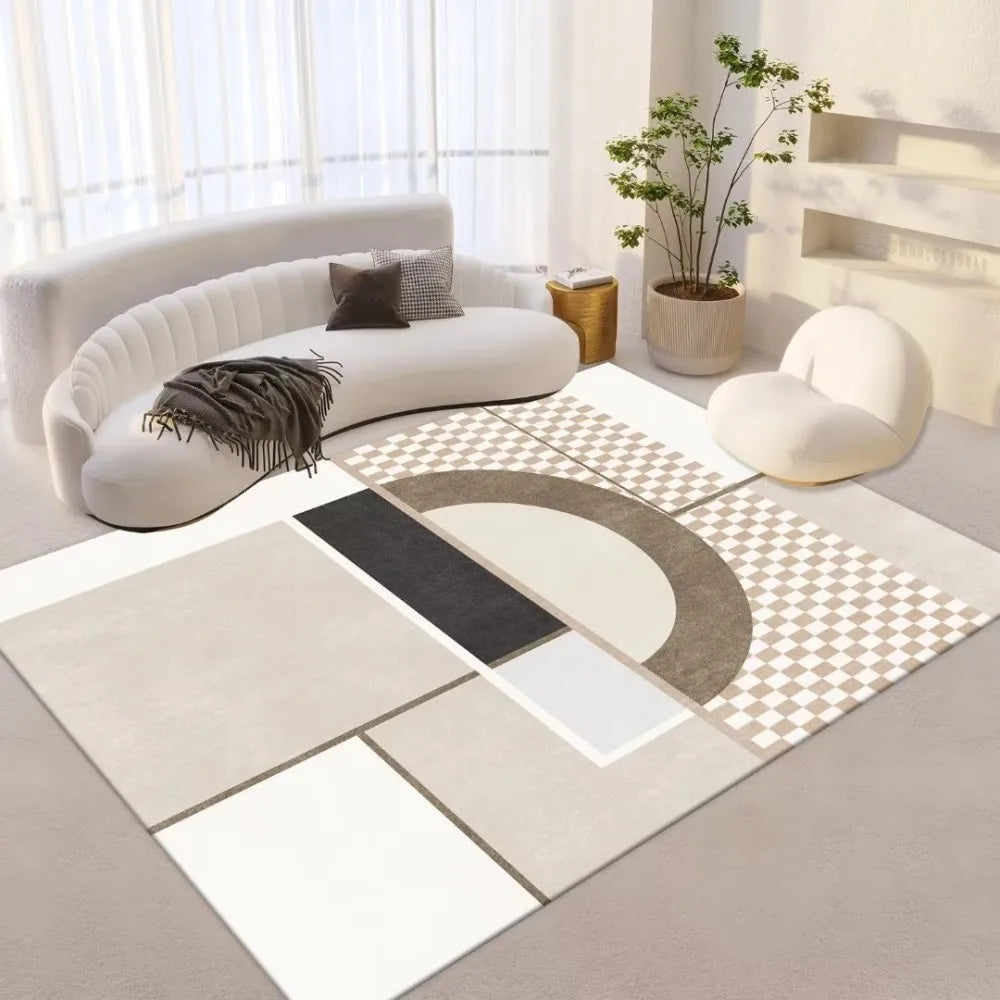 Navak Carpet Exklusive Auswahl Skandinavischer Stil Geometrischer Teppich Wohnzimmer Arbeitszimmer Tragbares Design Modernes Heimstudio Ins Style Space