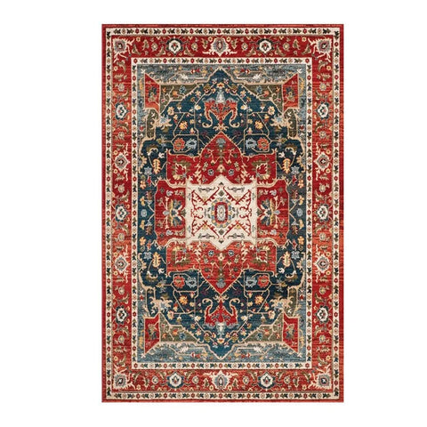 Navak Teppich Retro Europa Persien Stil Kunst Teppich Wohnzimmer Sofa Schlafzimmer Arbeitszimmer Küche Eingang Fußmatte Rutschfester leichter Luxus Dekor Teppich