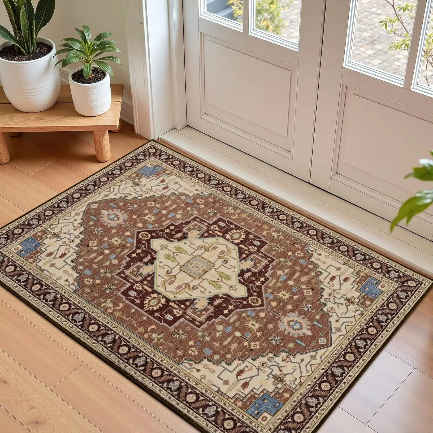 Navak Carpet Crystal Velvet Carpet Hellrosa Teppich für das Wohnzimmer, maschinenwaschbare Teppiche mit rutschfester Rückseite für Mädchenschlafzimmer, Cu