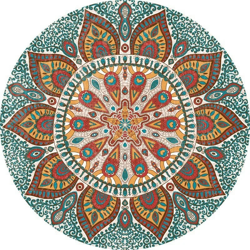 Navak Carpet Ethnic Retro Persian Bohemian Carpet Washroom Floor Mat Living Room Carpet Rug for Bed Room Living Room Decoration