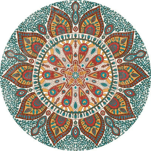 Navak Carpet Ethnic Retro Persian Bohemian Carpet Washroom Floor Mat Living Room Carpet Rug for Bed Room Living Room Decoration