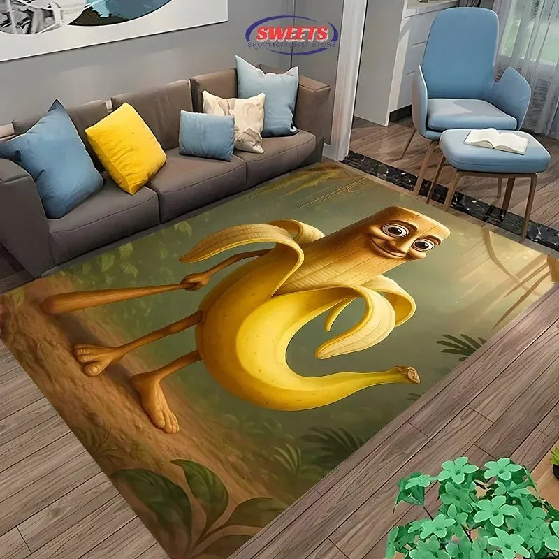 Navak Carpet Daily Picks Erstellt virtuelle Kreaturen, italienischer Brainrot-Cartoon-Teppich, für Wohnzimmer, Schlafzimmer, Nachttisch, Badezimmer, Bodenmatte, Heimteppich, Geschenk