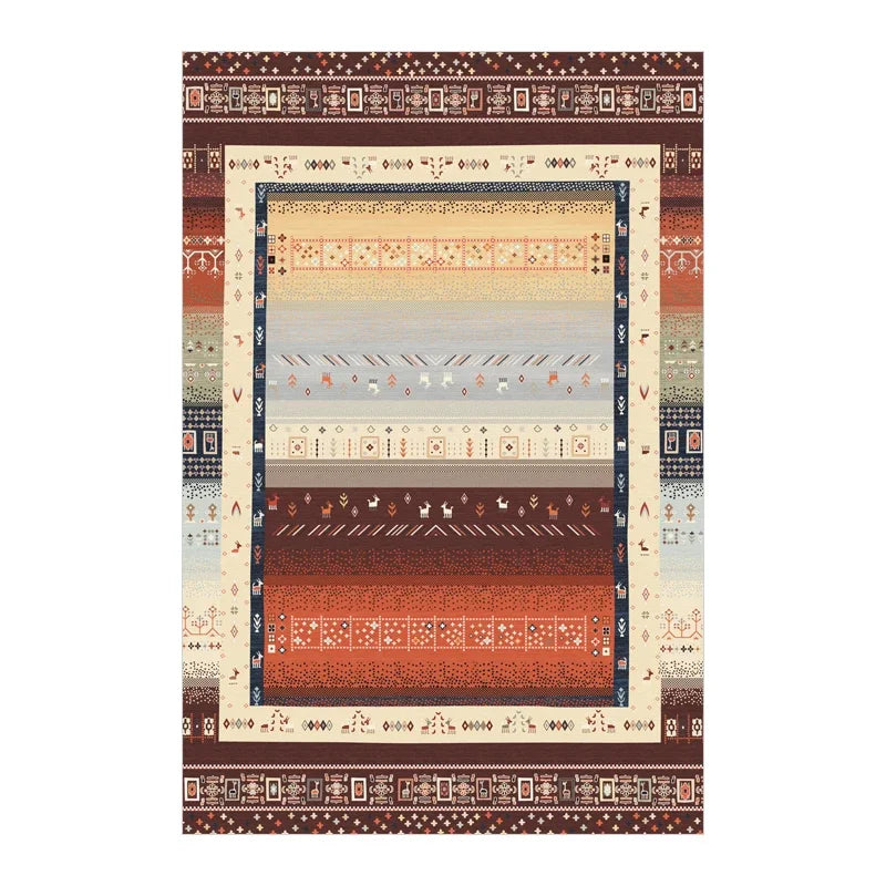 Navak Carpet Bohemian Persisch inspirierter Teppich für Wohnzimmer und Schlafzimmer, ethnisches Stammesdesign, weiche, rutschfeste Bodenmatte