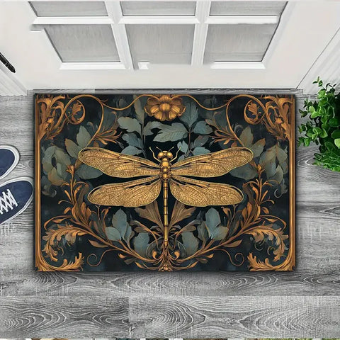 Navak Teppich, elegantes Libellenmuster, Küchenmatte, Eingangs-Fußmatte, Dekor-Teppich für Wohnzimmer, Badezimmer, rutschfeste Fußmatte, Waschküchen-Teppiche