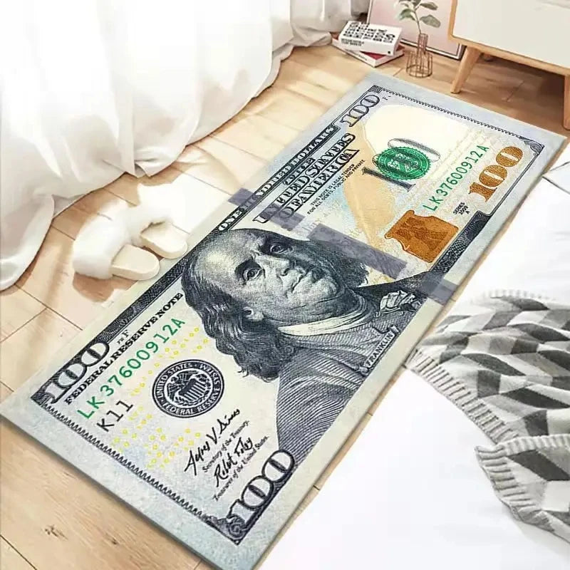 Navak Carpet USA Dollar Design Carpet for Living Room Home Decor Kitchen Hallway Balcony Rugs Bathroom Anti-slip Floor Mat Entrance Doormat