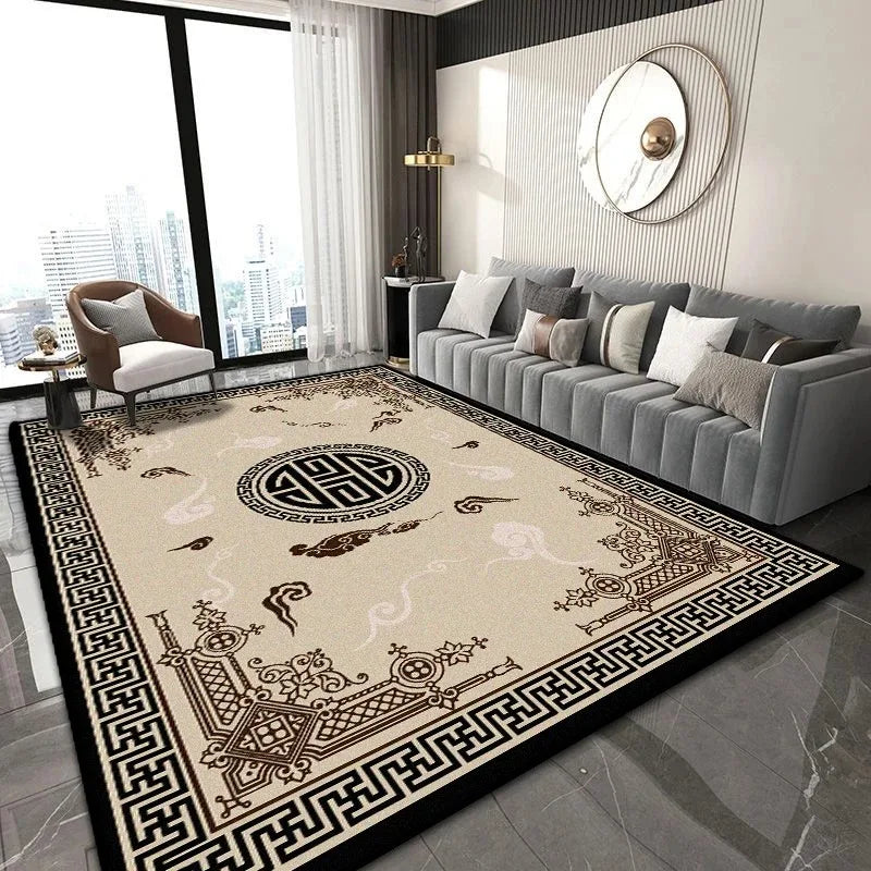 Navak Carpet Chinesischer klassischer Teppich für leicht zu reinigende Wohnzimmer-Couchtische und Schlafzimmer-Garderoben, rutschfeste Dekoration
