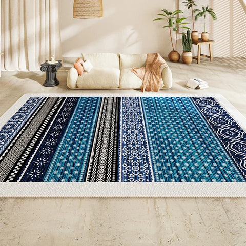 Navak Teppich Persischer Wohnzimmer Großflächiger Teppich Schlafzimmer Nachttisch Sofa Couchtisch Rutschfeste Teppiche 2025 Neuer Retro High End Wasserdichter Teppich