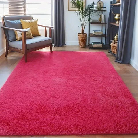 Navak Teppich, für Schlafzimmer, Wohnzimmer, flauschig, flauschig, zottelig, weich, Plüsch, grau, Teppich für den Innenbereich, grau, für Kinder, Heim, Wohnheim, Dekoration