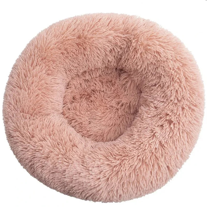 Navak Carpet 40–90 cm, rundes Haustierbett für große Hunde, superweiches Katzenbett, langes Plüsch-Hundehaus für mittelgroße Hunde, warmes Winterschlafbett