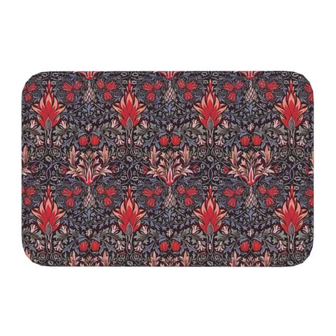 Navak Teppich Custom William Morris Compton Floral Jugendstil Muster Fußmatte Bad Tür Bodenmatte Textil Muster Toilette Teppich Teppich Footpad