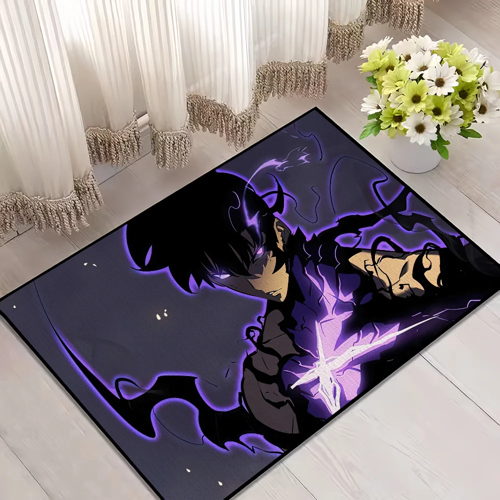 Navak Teppich-Fußmatte für cooles Wohnzimmer, Nachttisch-Dekoration, Bett, Solo-Boden, Bad, Küche, 2 Eingangsteppiche, großer Anime-Nivellierungsteppich