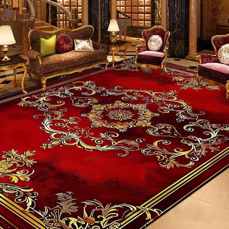Navak Carpet Gorgeous Retro European Carpet Living Room Large Area Decoration Sofa Area Rugs for Bedroom Cloakroom Non-slip Floor Mats Ковер