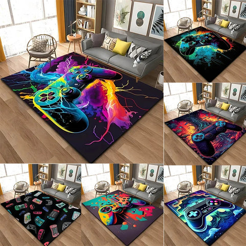 Navak Teppich 3D Game Controller Teppich Anime Teppich Wohnzimmer Dekoration Teppiche für Schlafzimmer Teppiche für Super Sized Gaming Teppich