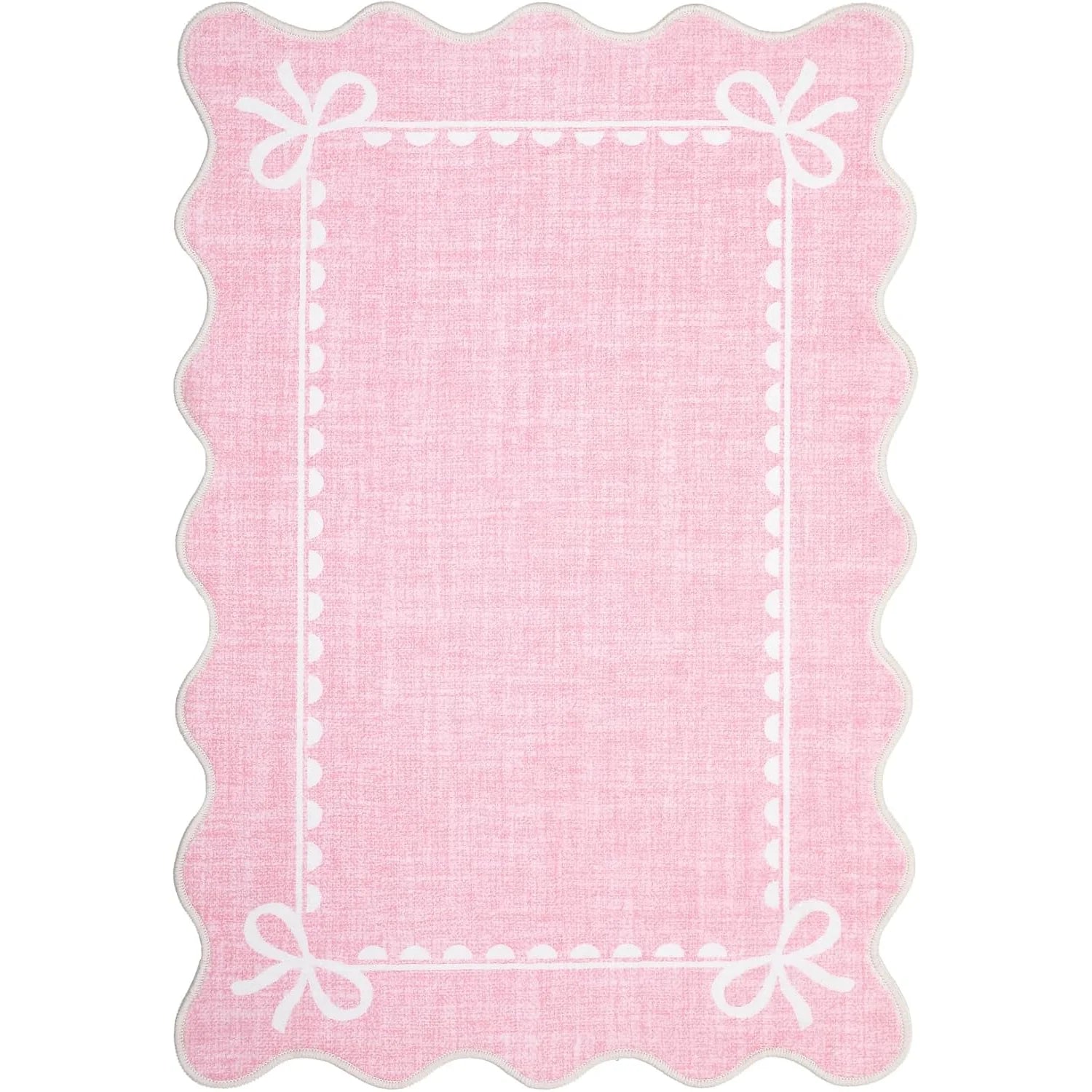 Navak Teppich, rosa Teppich für Wohnzimmer, Schlafzimmer, Nachttisch-Fußmatten, lange Streifen, weicher Plüschteppich, maschinenwaschbar, faltbar, große Fläche, Matte 거실카페트