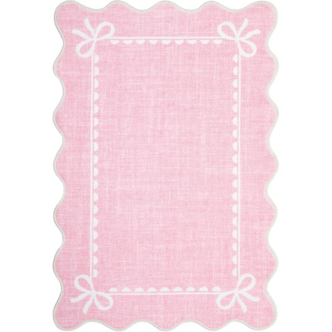 Navak Teppich, rosa Teppich für Wohnzimmer, Schlafzimmer, Nachttisch-Fußmatten, lange Streifen, weicher Plüschteppich, maschinenwaschbar, faltbar, große Fläche, Matte 거실카페트