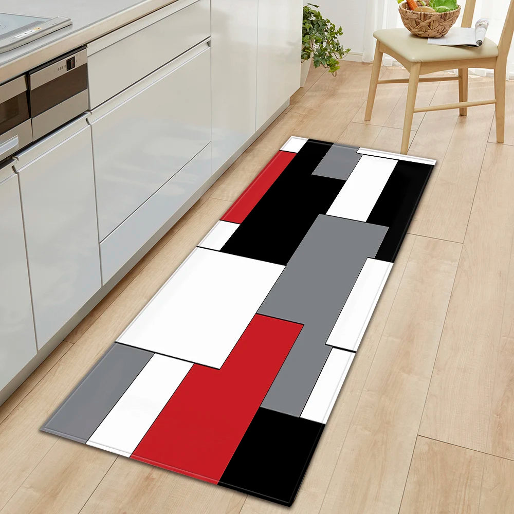 Navak Teppich Plaid Küchenmatte Zuhause Wohnzimmer Balkon Schlafzimmer Bodendekoration 3D Teppich Haus Flur Eingangstür Bad Rutschfester Fußteppich