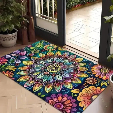 Navak Carpet 1 Stück Küchenteppich mit Milu-Hirschmuster, rutschfeste Fußmatten für Zuhause, Pop-Design, Badezimmerteppich, Badematte, Teppich für Zuhause, Waschbecken, Wäschedekor