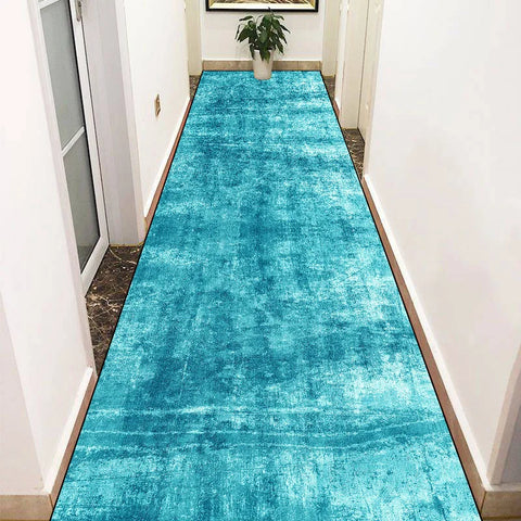 Navak CarpetGreen Lange Flurteppiche Abstrakte Dekoration Flurläufer Teppich Party Flur Gang Bodenmatte Rutschfester Zimmer Sofa Nachttischteppich