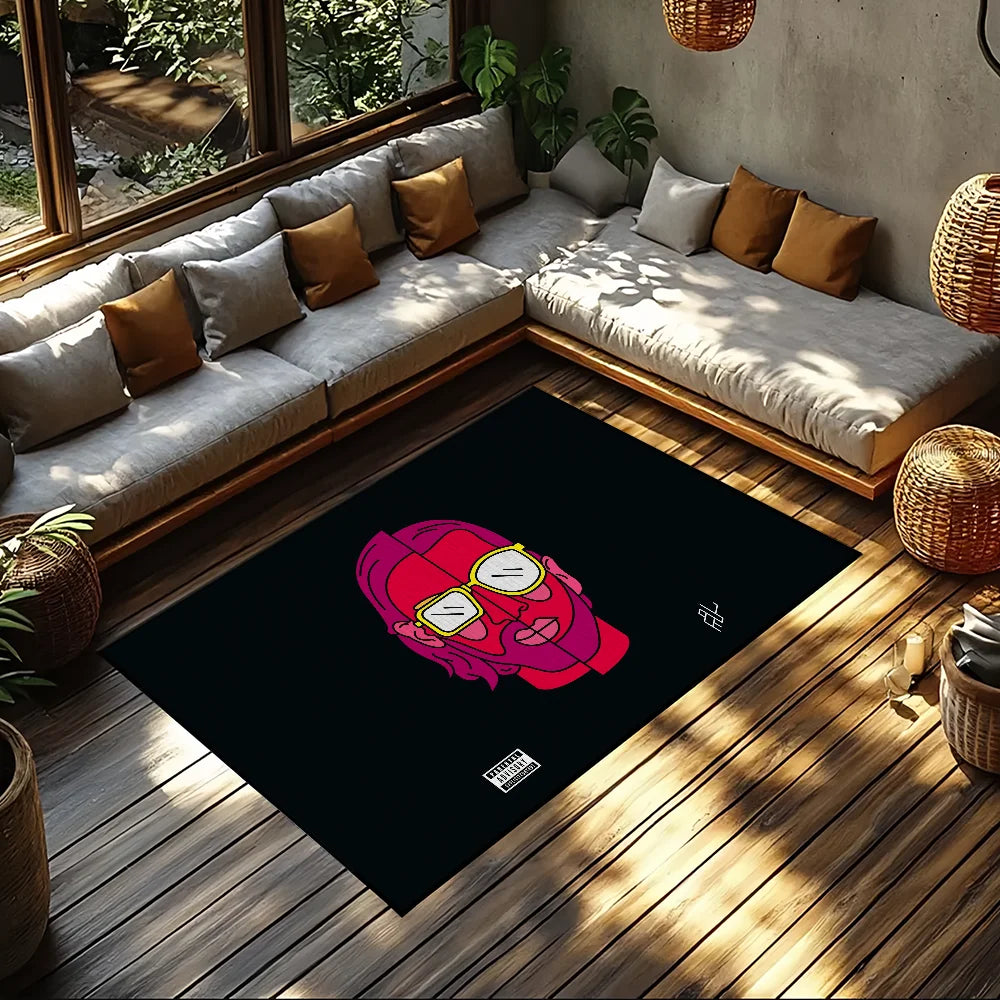 Navak Carpet Door Mat q-Qlf Anti-Slip Kitchen Bedroom Handmade p-PNL Tufted Rug Carpet singer Living Rapper Room Entrance Decoration