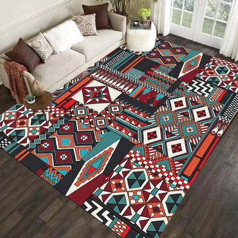 Navak Carpet Nordic Moroccan Carpet Bedroom Living Room Dirt Resistant Carpet Bohemian National Style Home Decor Washroom Floor Mat
