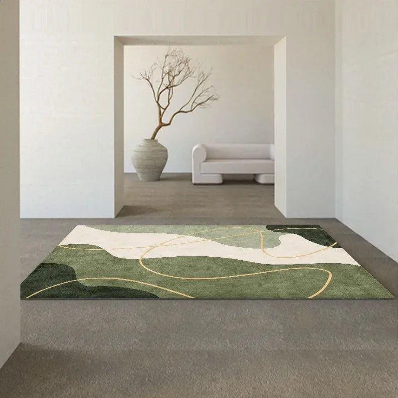 Navak Teppich Japanischer Wabi-Sabi Wohnzimmerteppich Moderne nordische Freizeitmatte Schlafzimmerdekor Teppiche für Schlafzimmer Moderne Heimdekoration