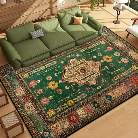 Navak-Teppich, persischer Stil, Bordüren-Design, Wohnzimmerteppich, weich, rutschfest, Schlafzimmer-Dekor-Teppich, leicht zu reinigen, Eingangstürmatte, maschinenwaschbar