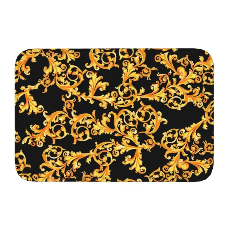 Navak Carpet Luxus Goldener Löwe Europäisches Blumenmuster Vordere Bodentür Eingangsmatten Außen Badezimmer Küche Fußmatte Wohnzimmer Teppich Teppich