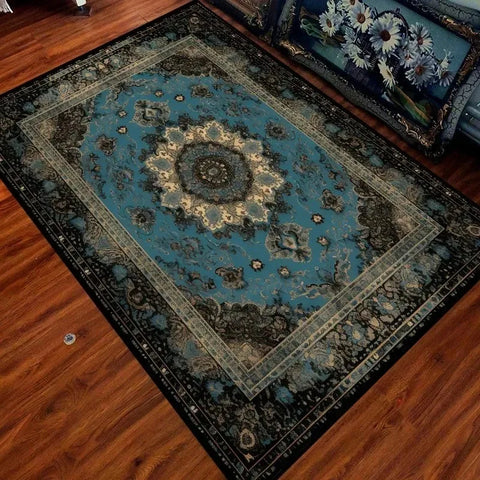 Navak Carpet, trendiger Teppich mit marokkanischem Muster, maschinenwaschbarer Teppich für Boho-Wohnzimmerdekor, rutschfeste Bodenmatte für Schlafzimmer und Loungebereiche