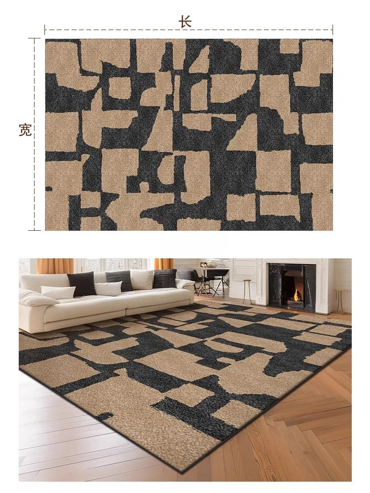 Navak Carpet Retro Style Living Room Decoration Carpet Large Area Rugs for Bedroom Washable Bedside Soft Floor Mat Anti-slip Cloakroom Rug