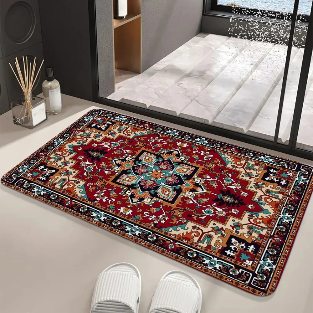 Navak Teppich im persischen Stil, Bodenmatte, Kinderzimmer, Schlafzimmer, Dekoration, Balkon, rutschfeste Fußmatte, Wohnzimmer, Willkommensteppich