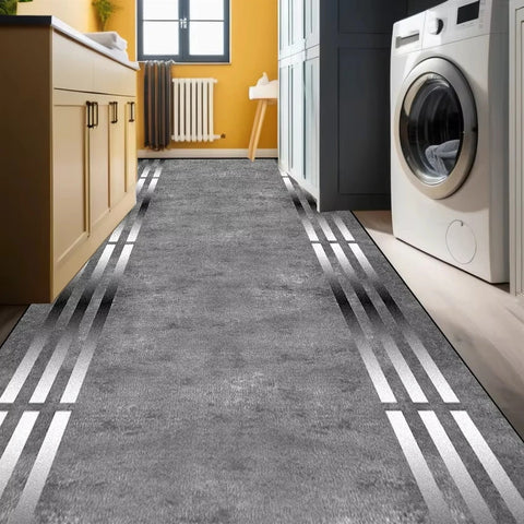 Navak Teppich Moderner geometrischer Flurteppich Küchendekor Rutschfeste Läuferteppiche Badezimmer Durchgangs-Eingangstürmatte Hotellobby Lange Teppiche