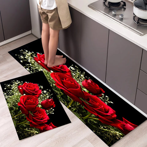 Navak Teppich Küchenmatte Teppich für Boden Hauseingang Fußmatte Schlafzimmer Wohnzimmer Dekor Nachttisch Teppich Flur Balkon Badezimmer Anti-Rutsch-Matte
