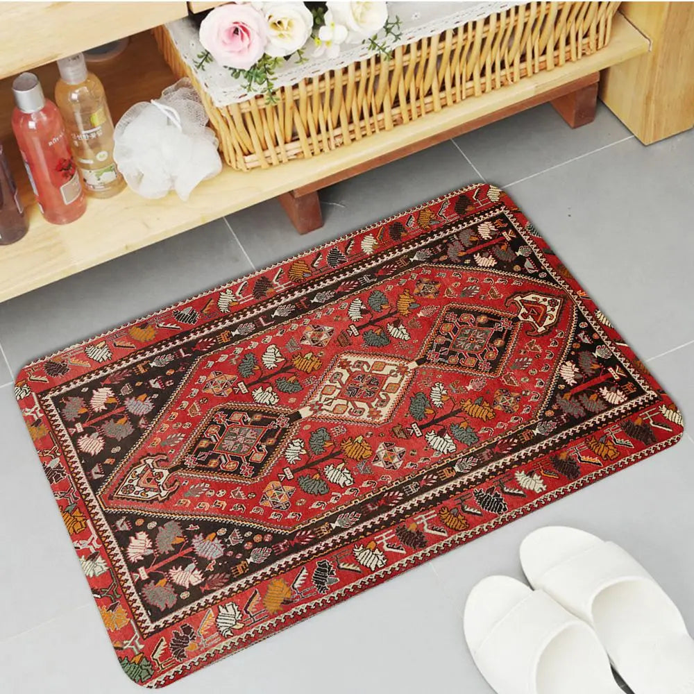 Navak Teppich Boho Perserteppich Muster Küchenmatte rutschfeste Waschküchenmatte Wäschedekor Balkon Kind Wohnzimmer Moderne Wohnkultur