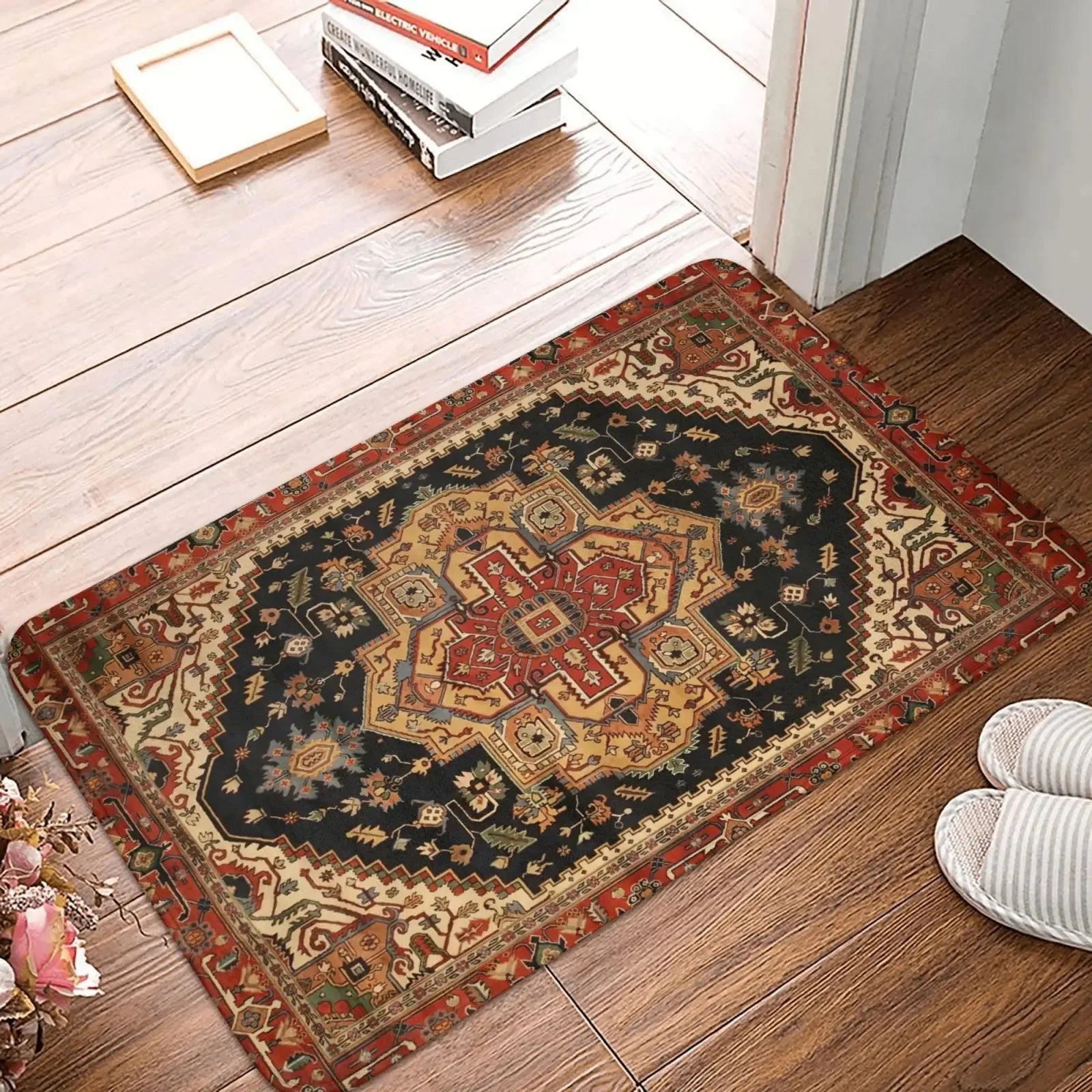 Navak Carpet Moroccan Ethnic Style Decorative Carpet Bohemian Welcome Mat Welcome Mat Kitchen Rug Entrance Door Floor Mat Door Mat Entrance