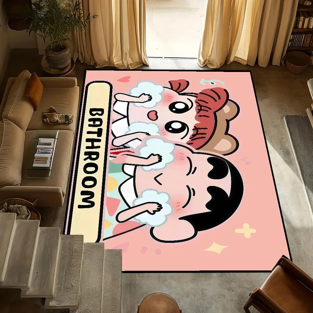 Navak Teppich, rutschfest, süß, C-chan, Küche, C-Crayon, S-Shin, Schlafzimmer, getufteter Teppich, Cartoon-Teppich, Zeit, lustig, Bad, Wohnzimmer, Eingangsdekoration
