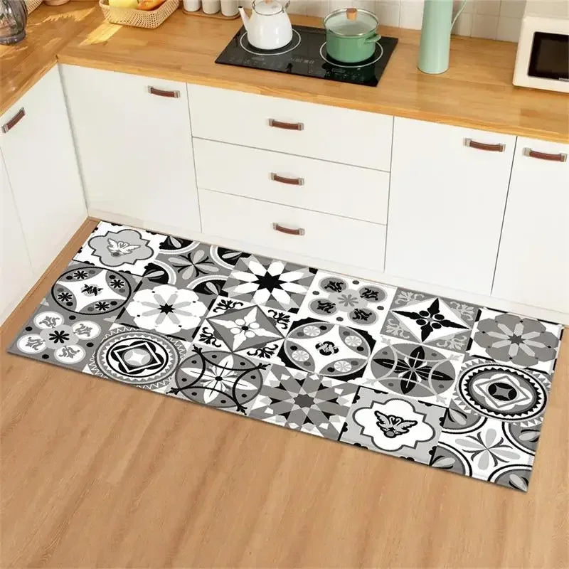 Navak Teppich, Teppich für Küche, Bodenmatte, wasserdicht, ölbeständig, Leder, rutschfest, Teppiche, Heimdekoration, Alfombra Vinilicas Cocina