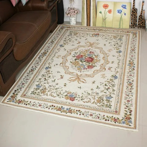 Navak Teppich Kristall-Samtteppich, europäischer Stil, schöne Blumen, Teppich, Wohnzimmer, Sofa, Schlafzimmer, Arbeitszimmer, Küche, Eingangstürmatte, rutschfest, Lig