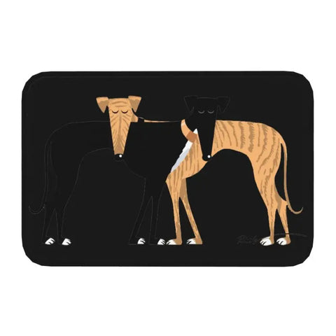 Navak Carpet Custom Fußmatte mit süßem französischem Bulldoggen-Motiv, rutschfest, für Eingangsbereich, Küche, Badezimmer, Tür, Bodenmatte, Garage, Teppich, Fußpolster