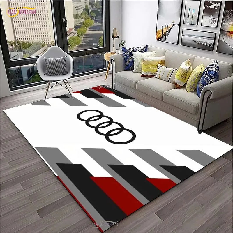 Navak Teppich Rennwagen Teppich für Wohnzimmer Schlafzimmer Teppich Küchentür Kinder Rutschfeste Fußmatten Geburtstagsgeschenk Fotografie Requisiten Alfombra Teppich