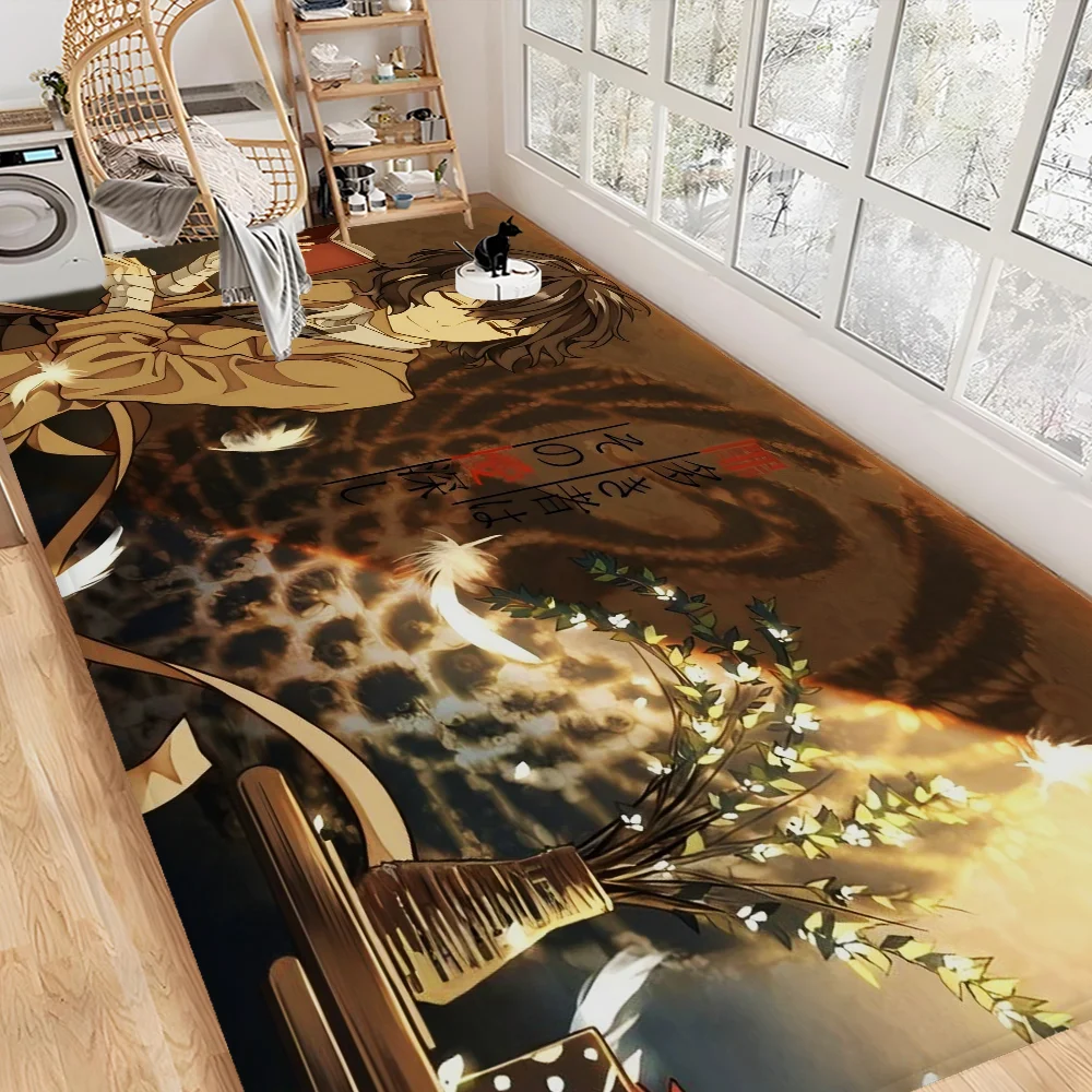 Navak Carpet Bungo Stray Dogs Zimmermatten Retro Multiple Choice Wohnzimmer Küchenteppich Rutschfester Willkommensteppich